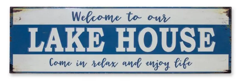 Welcome to the Lake House Wall Sign