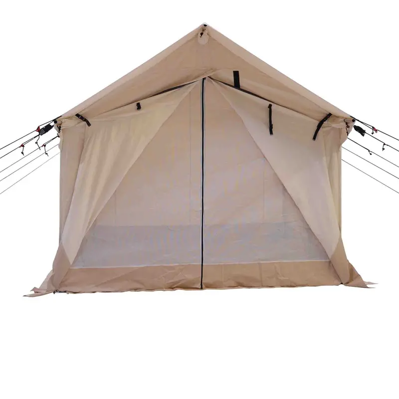 White Duck Alpha Wall Tent – 8’x10′, Fire & Water-Resistant Canvas
