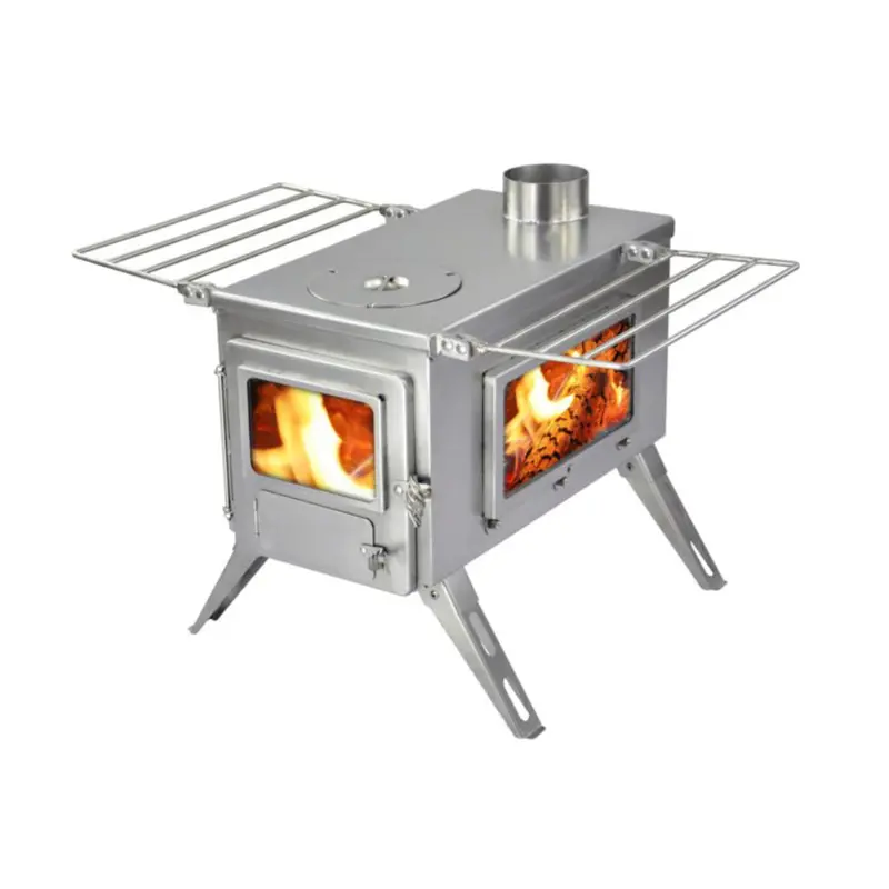 Winnerwell Nomad VIEW Wood-Burning Tent Stove – Compact 1G Large Capacity Model