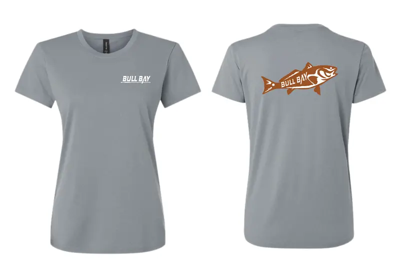 Women’s Redfish Performance T-Shirt in Steel Gray