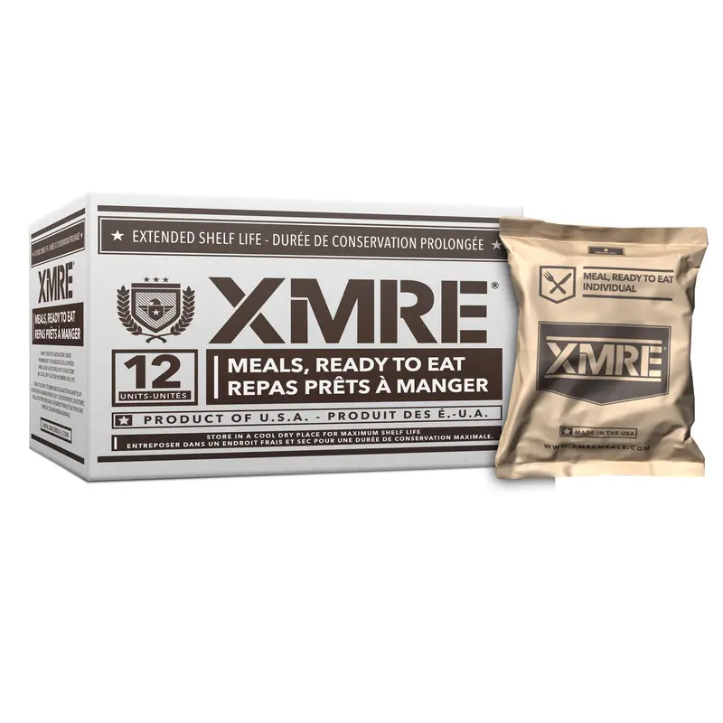XMRE 12-Pack – Military-Grade Meals Ready to Eat (MREs)