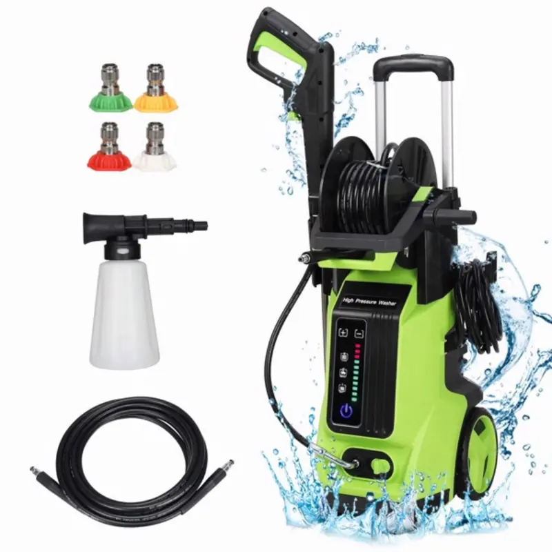 Yardmaster 3800 PSI 1800W Electric Pressure Washer – Professional-Grade Cleaning Power with 4 Spray Tips, Soap Bottle & Efficient Home & Auto Use