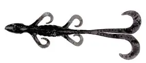 Yum Zellamander Lure – 5-Inch, 10-Pack, Solid Black Finish
