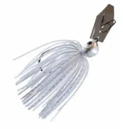 Z-Man ChatterBait Jack Hammer – 1/2 oz, White Blade & Skirt