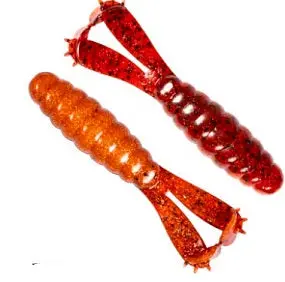 Z-MAN Goat Soft Plastic Bait – 3.75 in Fire Craw (4-Pack)