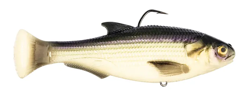 Z-MAN Shadtron LT 4.5-Inch Fast-Sink Soft Plastic – Fishbone Hue
