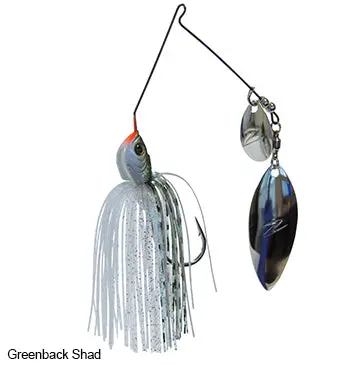 Z-MAN SlingbladeZ Spinnerbait – 3/4 oz, Willow/Colorado Blade, Greenback Shad