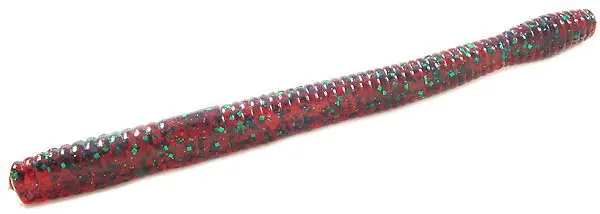 Zoom Magnum Finesse Worm – 5-Inch, 10-Pack, Red Bug