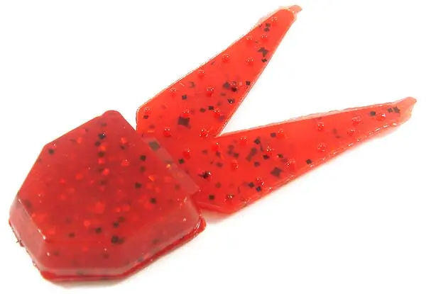 Zoom Salty Chunk Soft Bait – 2.5-Inch Ruby Red (5 Per Bag)
